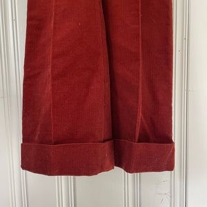levis vintage panatela rust / Siena cords/ cuffed bell bottoms western wear